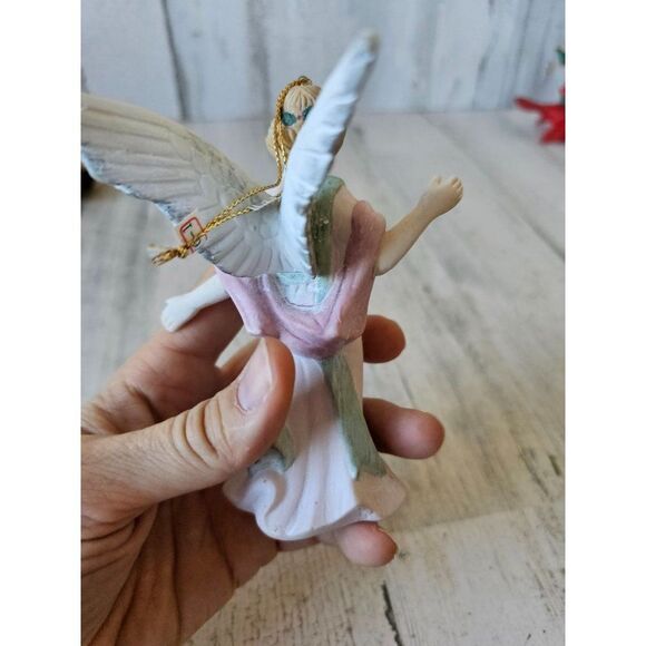 Midwest imports porcelain angel cherub ornament vintage Xmas tree - Picture 4 of 10